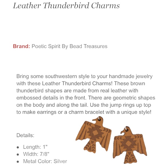 Tribal Aztec style Eagle brown/tan leather embossed dangly earrings NEW - Picture 7 of 7